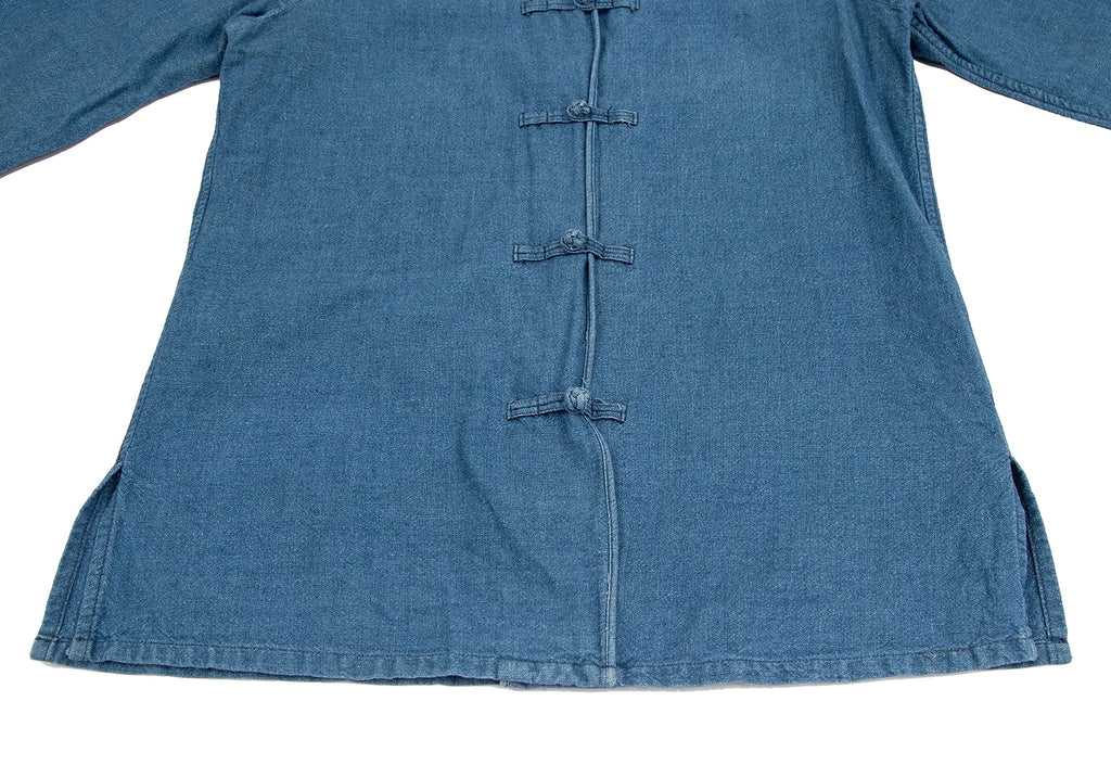 45rpm JAPAN. Blue Cotton Denim Chinese Button Jacket