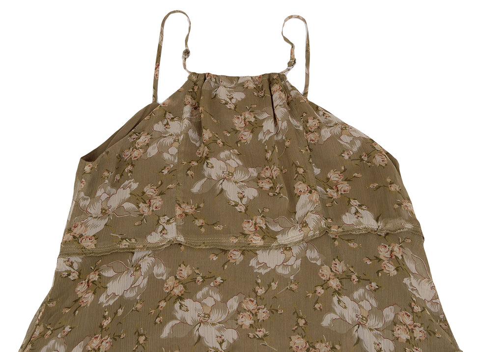 Ralph Lauren NY. Denim & Supply. Beige Floral Printed Cami Dress