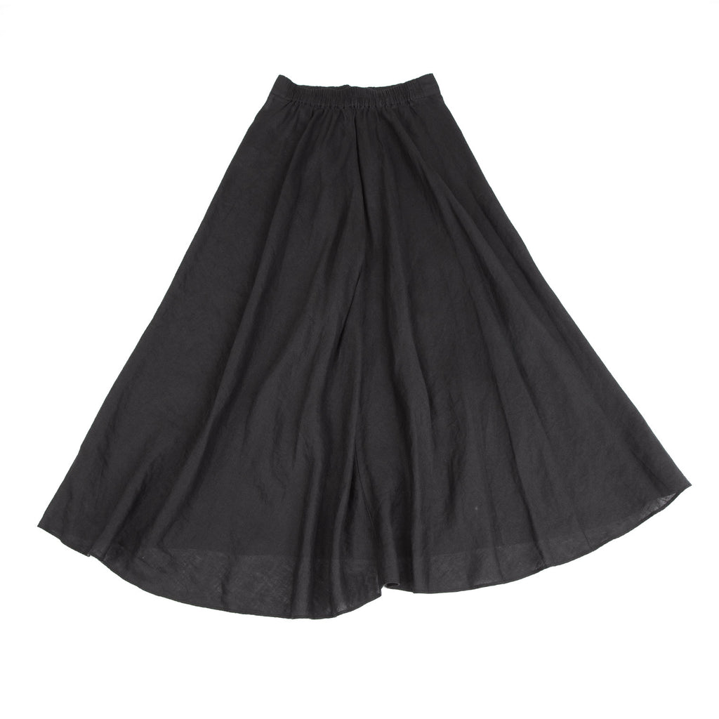 BEAUTY & YOUTH UNITED ARROWS JAPAN. Charcoal Color Linen Drape Flare Skirt
