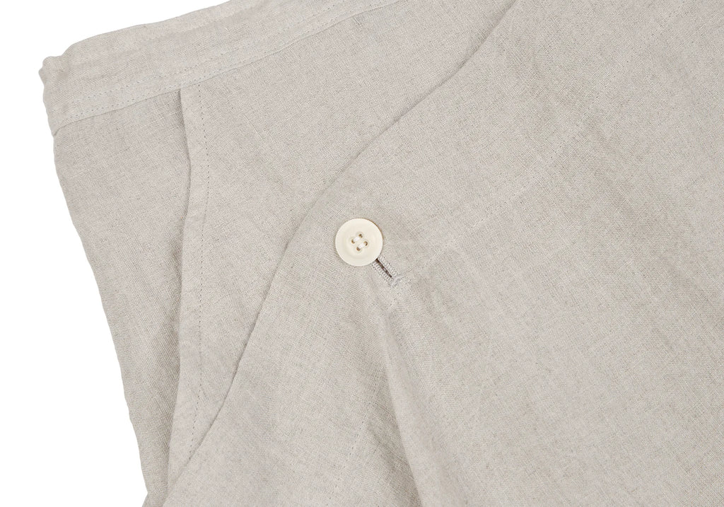 YOHJI YAMAMOTO JAPAN. Y'S. Beige Linen Asymmetric Skirt