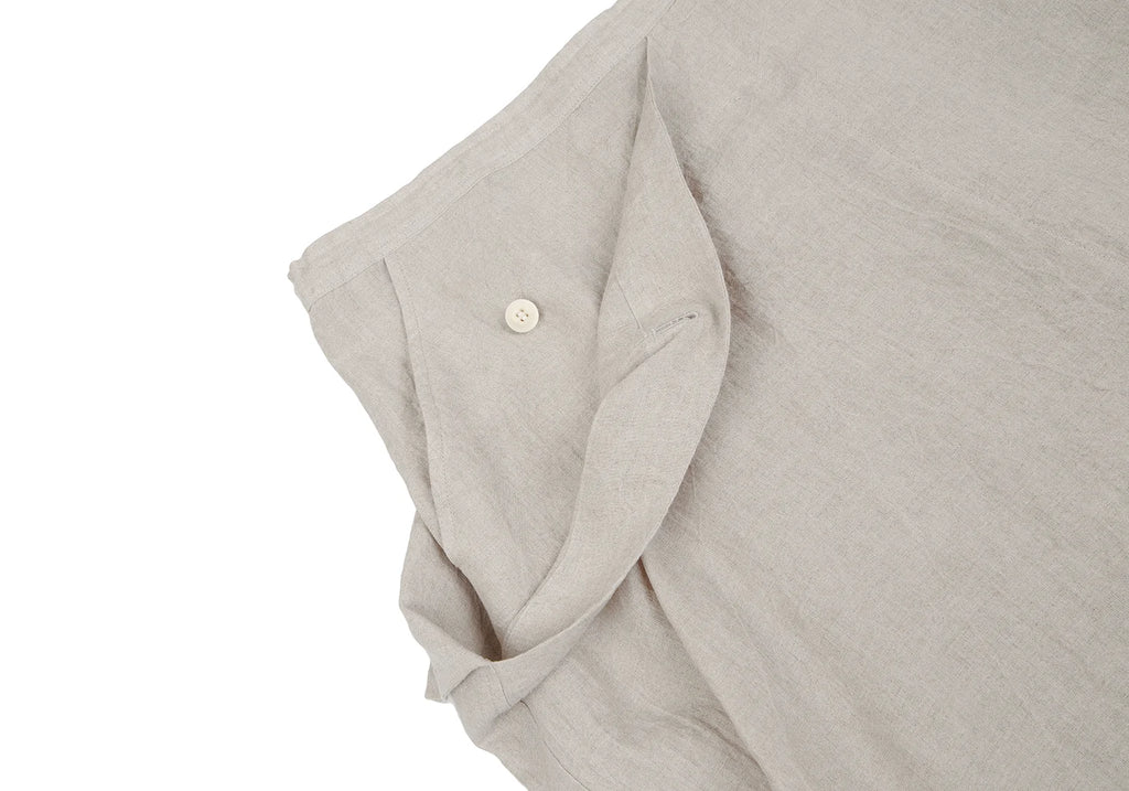 YOHJI YAMAMOTO JAPAN. Y'S. Beige Linen Asymmetric Skirt