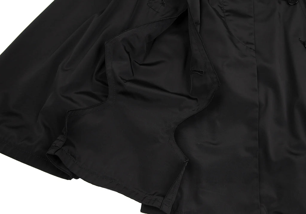 MARITHE + FRANCOIS GIRBAUD Paris. Black Gather Poly Coat