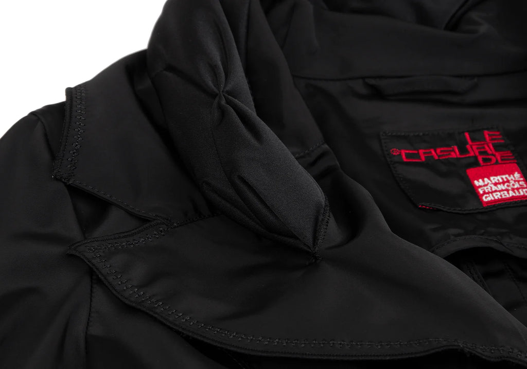 MARITHE + FRANCOIS GIRBAUD Paris. Black Gather Poly Coat