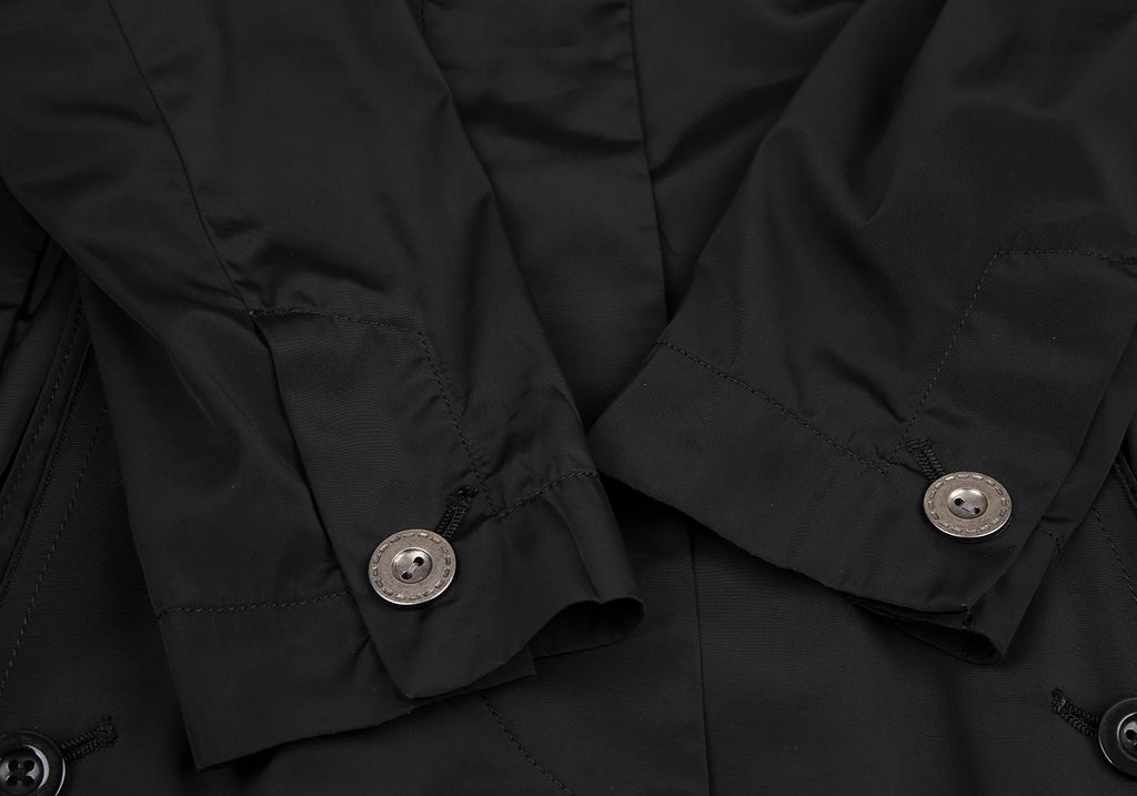 MARITHE + FRANCOIS GIRBAUD Paris. Black Gather Poly Coat