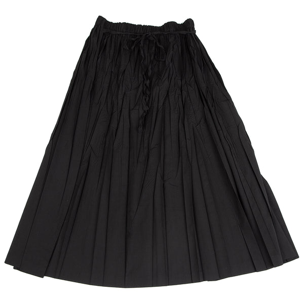 ISSEY MIYAKE JAPAN. PLEATS PLEASE Black Poly Cotton Wrinkle