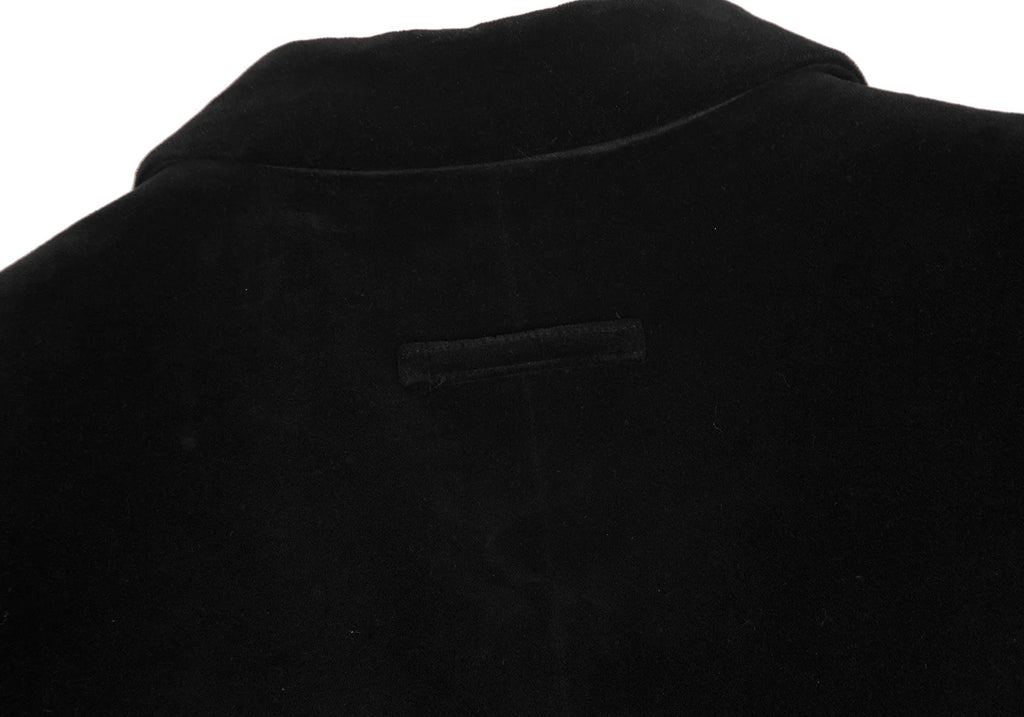 Jean-Paul GAULTIER PARIS. CLASSIQUE Black Cotton Velvet Jacket
