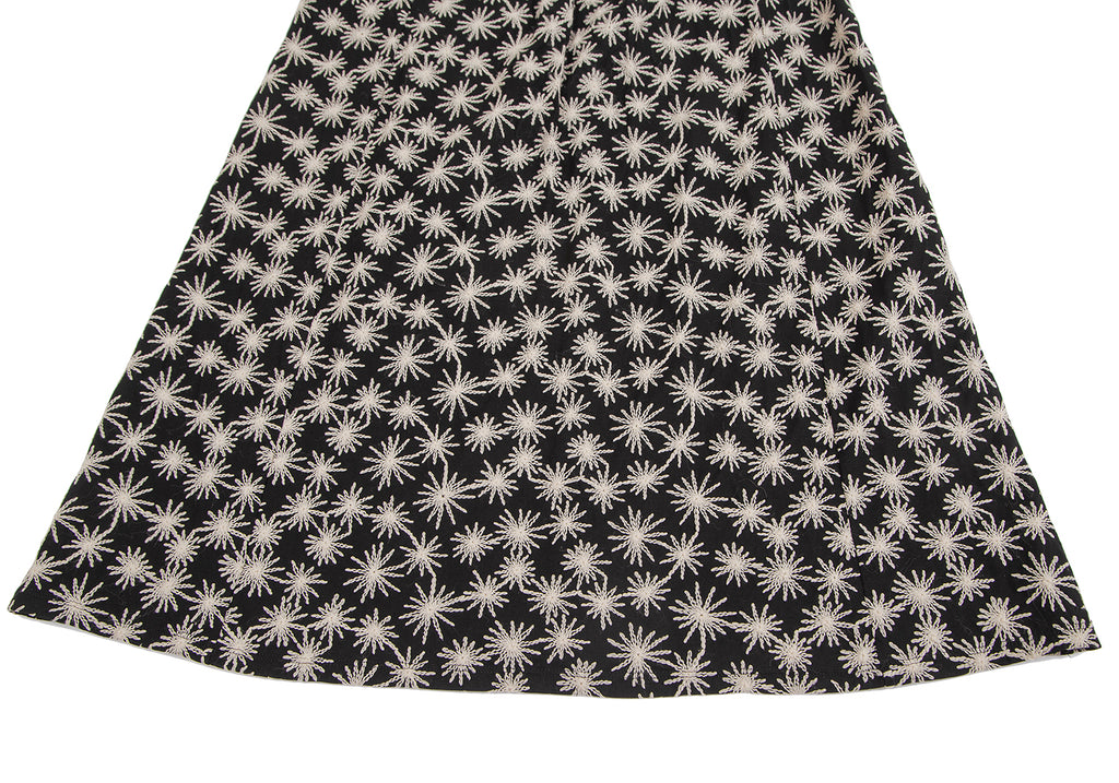 Sybilla Spain. Black Cotton Embroidery Dress