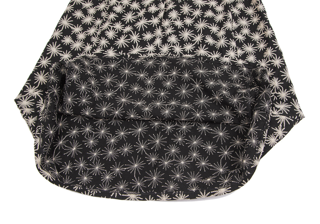 Sybilla Spain. Black Cotton Embroidery Dress