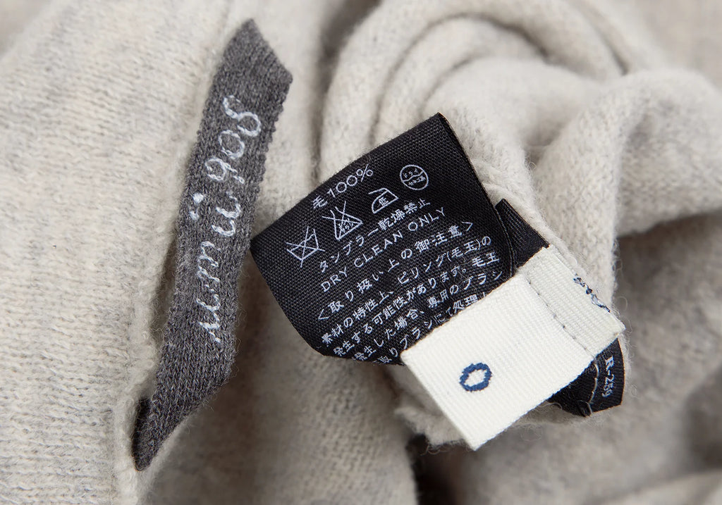 45rpm 45R umii908 JAPAN. Grey Wool Knit Hoodie