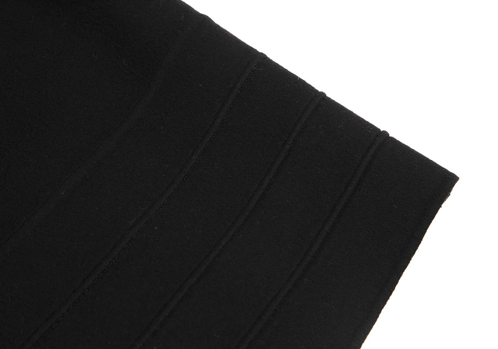 ANTEPRIMA ITALY. Black Wool Cashmere Zip Up Turtleneck Coat