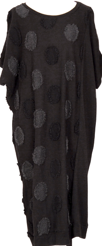 DONNA KARAN NY. DKNY. Black, Beige Silk Blend Waist Gather Switching Sleeveless Dress