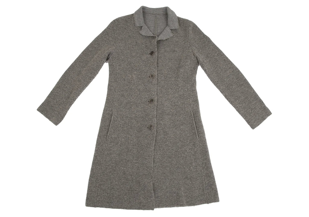 ISSEY MIYAKE JAPAN. HaaT. Grey Wool Knit Jacket