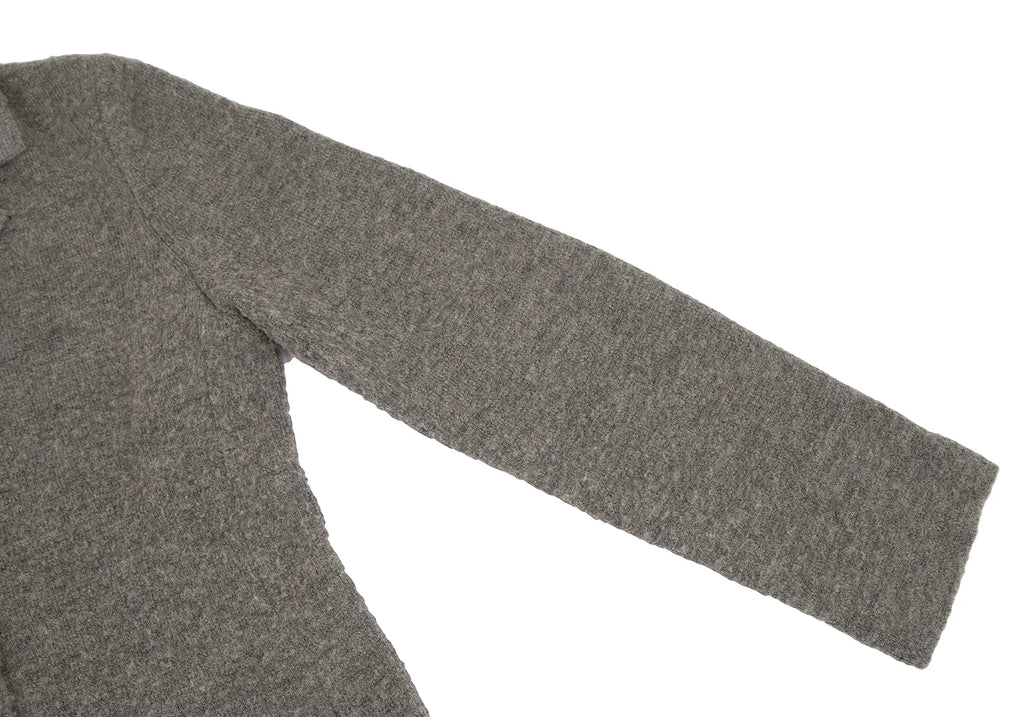 ISSEY MIYAKE JAPAN. HaaT. Grey Wool Knit Jacket