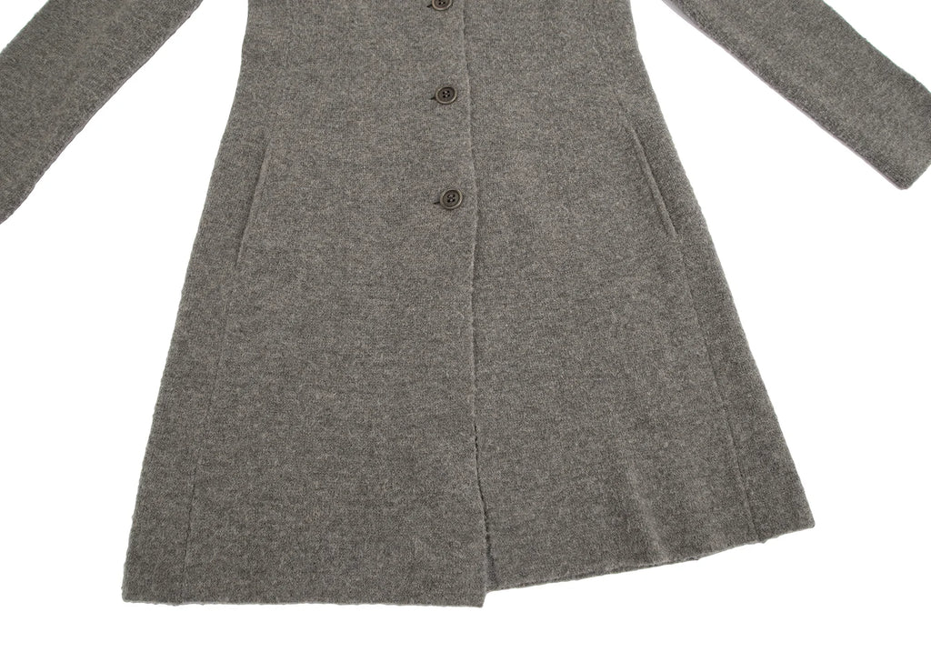 ISSEY MIYAKE JAPAN. HaaT. Grey Wool Knit Jacket