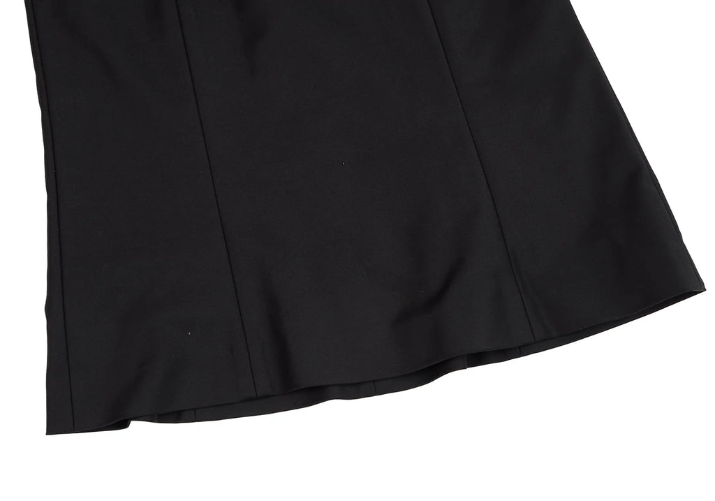 ISSEY MIYAKE JAPAN. EPOCA Black Switching Drape Neck Dress