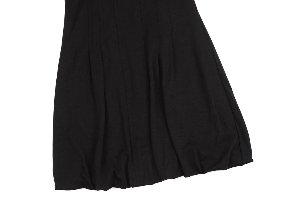 MaxMara Italy. SPORTMAX. Black Puff Sleeves Wool Dress