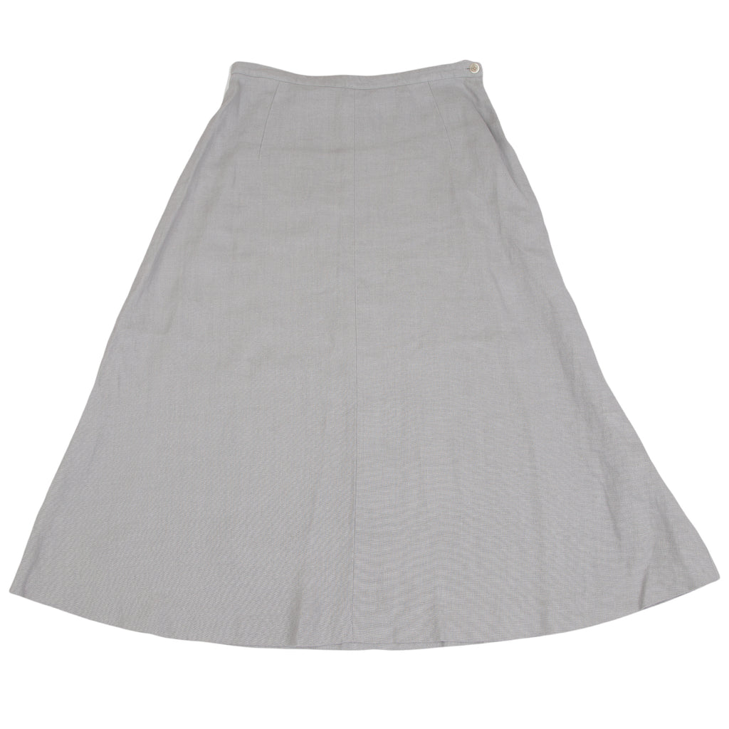 Mademoiselle NON NON JAPAN. Grey Linen Flare Skirt
