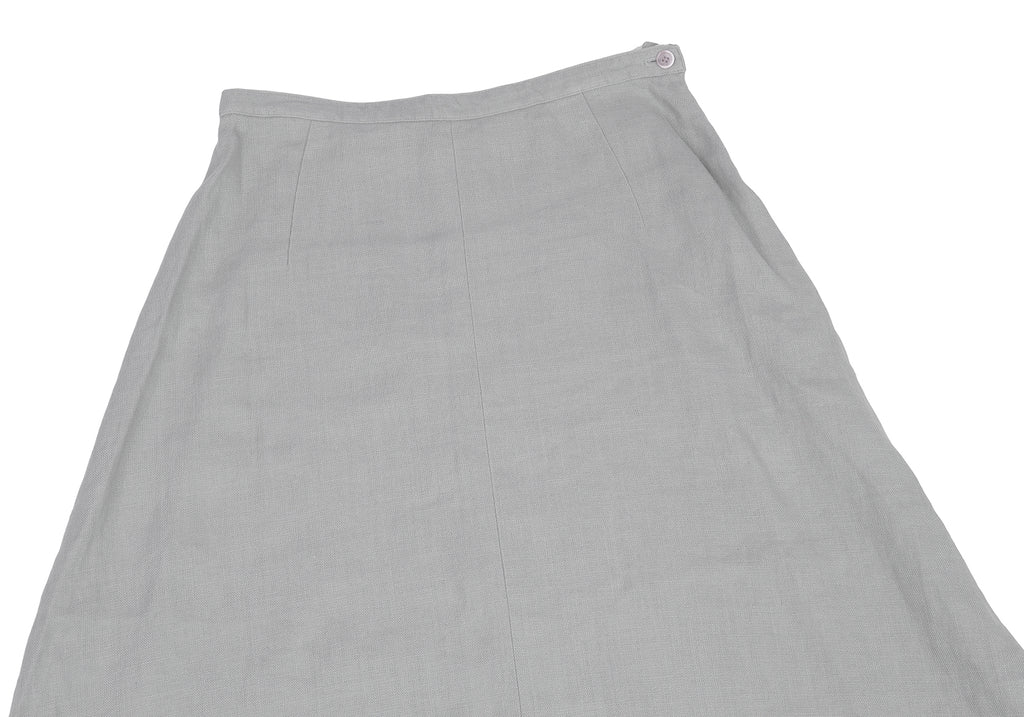 Mademoiselle NON NON JAPAN. Grey Linen Flare Skirt