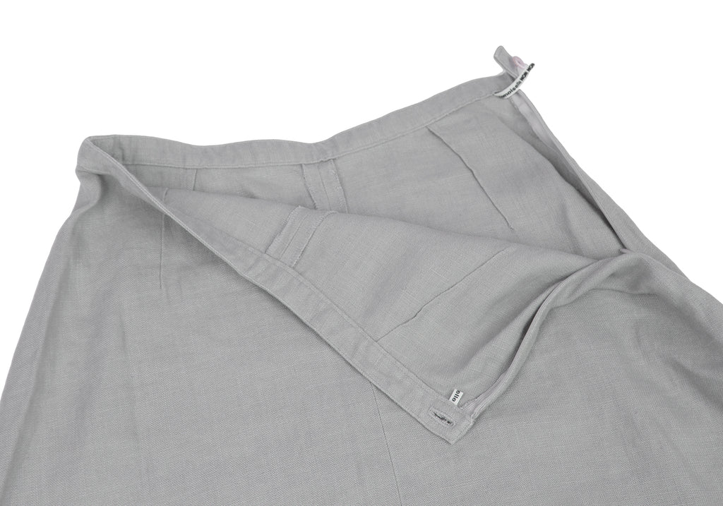 Mademoiselle NON NON JAPAN. Grey Linen Flare Skirt