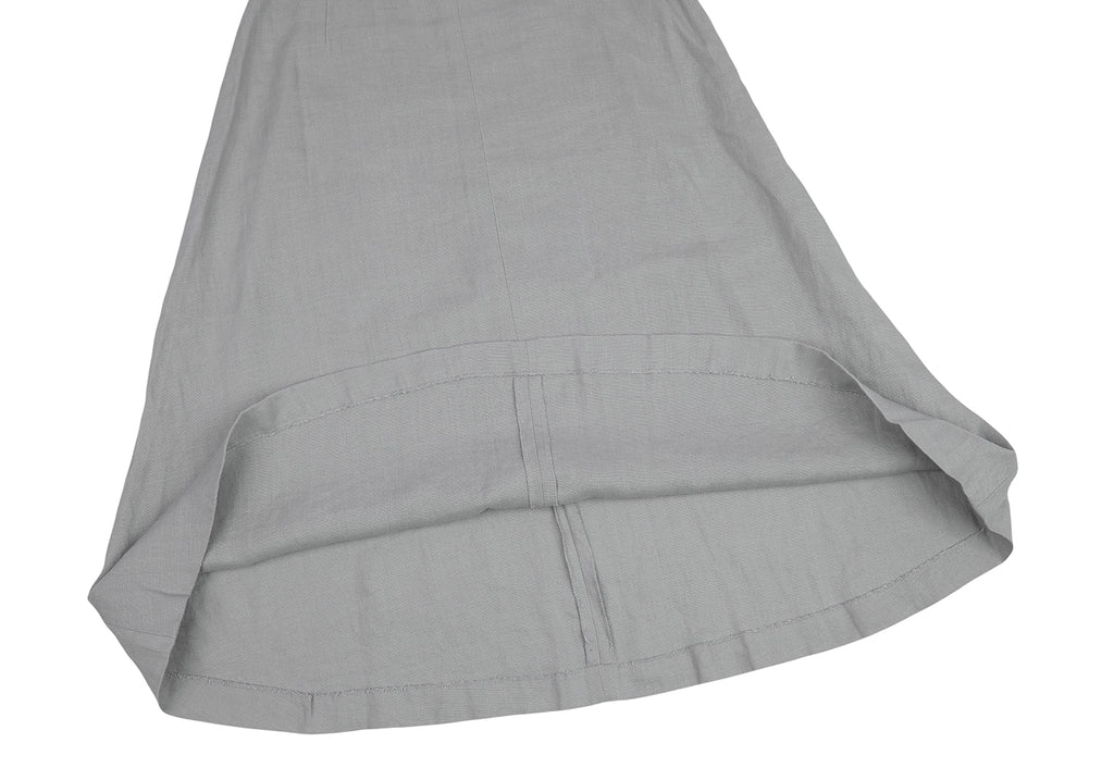 Mademoiselle NON NON JAPAN. Grey Linen Flare Skirt