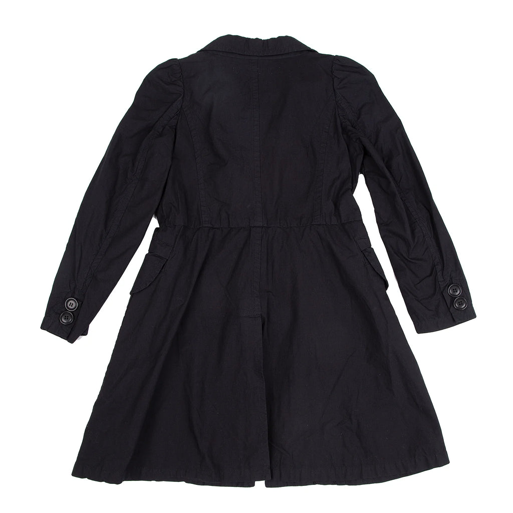 ISSEY MIYAKE JAPAN. sunaokuwahara Dyed Navy Cotton Shirt Coat