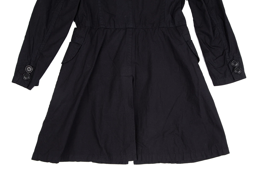 ISSEY MIYAKE JAPAN. sunaokuwahara Dyed Navy Cotton Shirt Coat