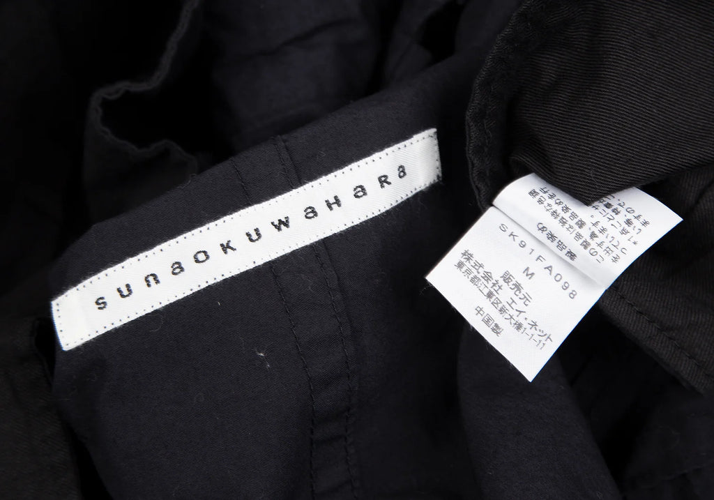 ISSEY MIYAKE JAPAN. sunaokuwahara Dyed Navy Cotton Shirt Coat
