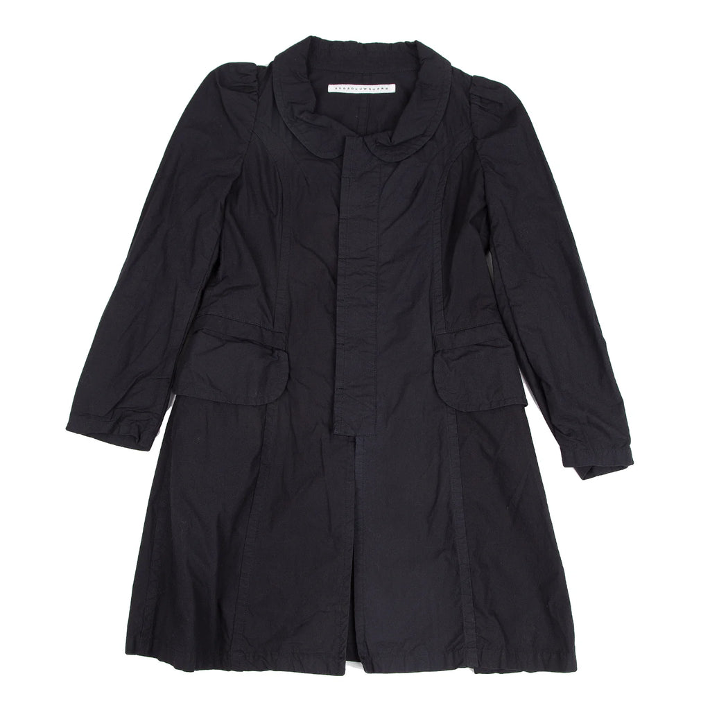 ISSEY MIYAKE JAPAN. sunaokuwahara Dyed Navy Cotton Shirt Coat