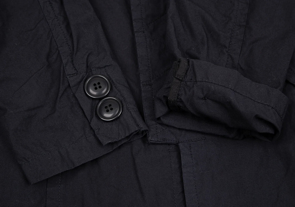 ISSEY MIYAKE JAPAN. sunaokuwahara Dyed Navy Cotton Shirt Coat