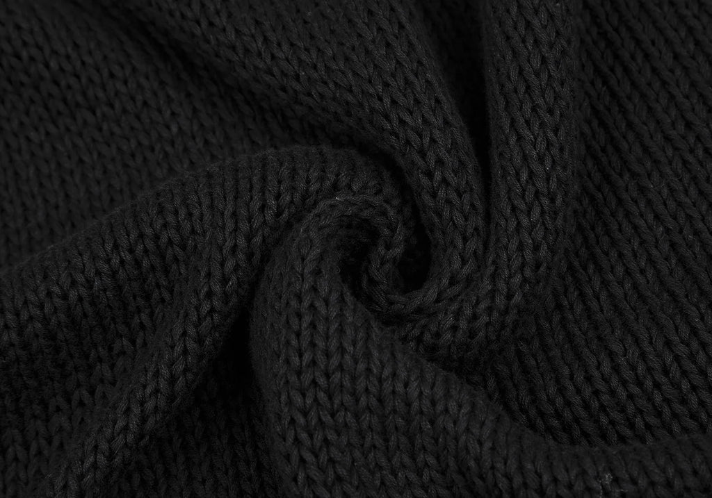 YOHJI YAMAMOTO JAPAN. Y's Cotton Low Gauge Black Knit Dress