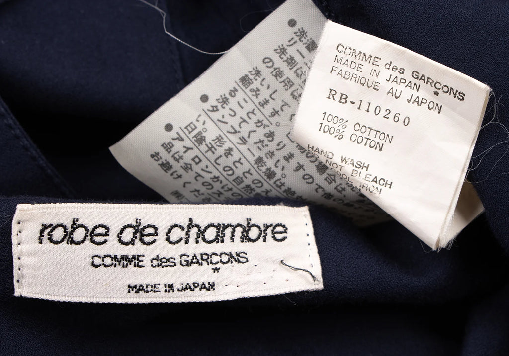 COMME des GARCONS JAPAN. robe de chambre Collar Taped Navy Shirt Jacket