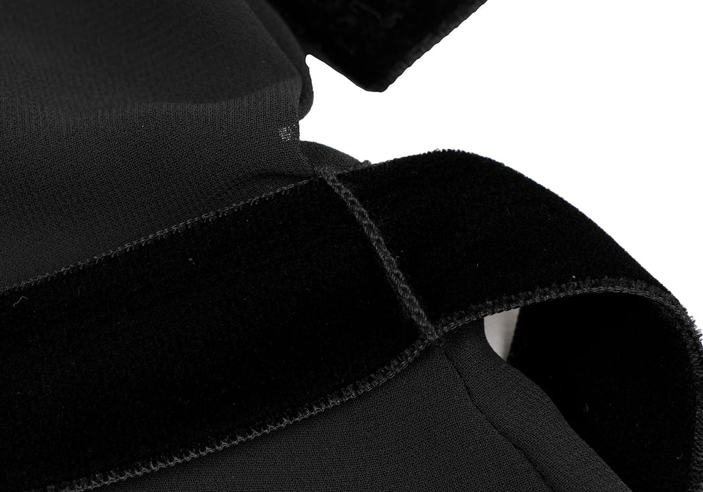 Sybilla Madrid. Black Velor Lattice Short Sleeve Dress