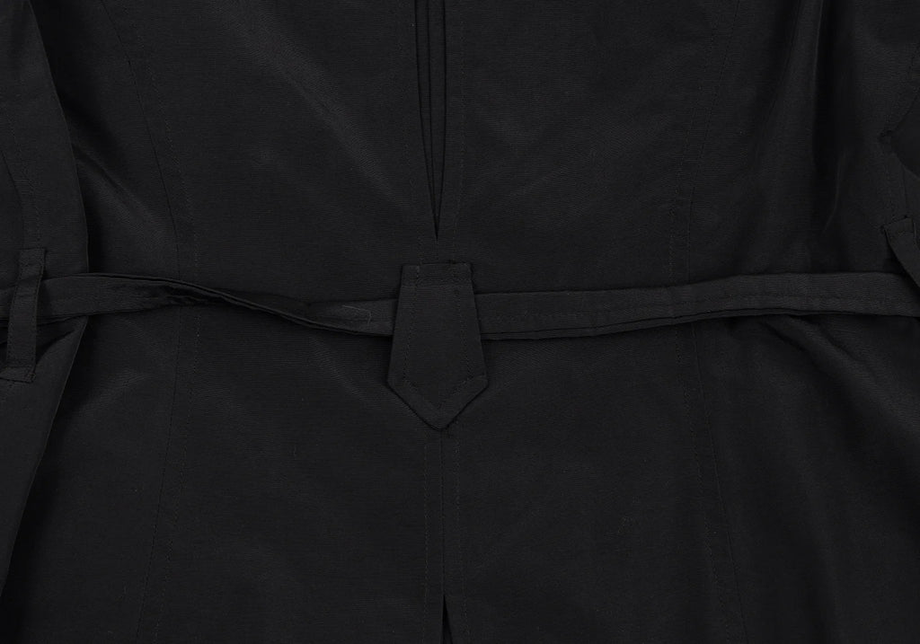 Max Mara ITALY. MAX&Co. Black Nylon Belted Half Coat