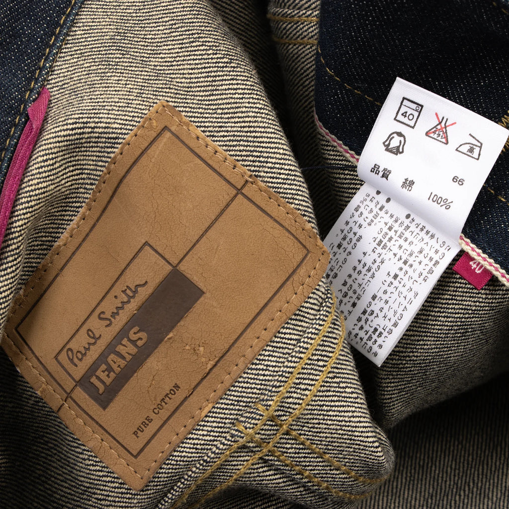 Paul Smith UK. Indigo Selvedge DENIM Jeans Jacket