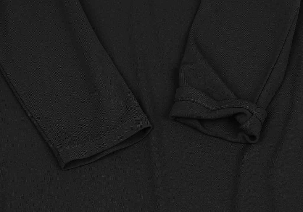 DKNY NEW YORK. ESSENTIALS Black Back Raglan V Neck Dress