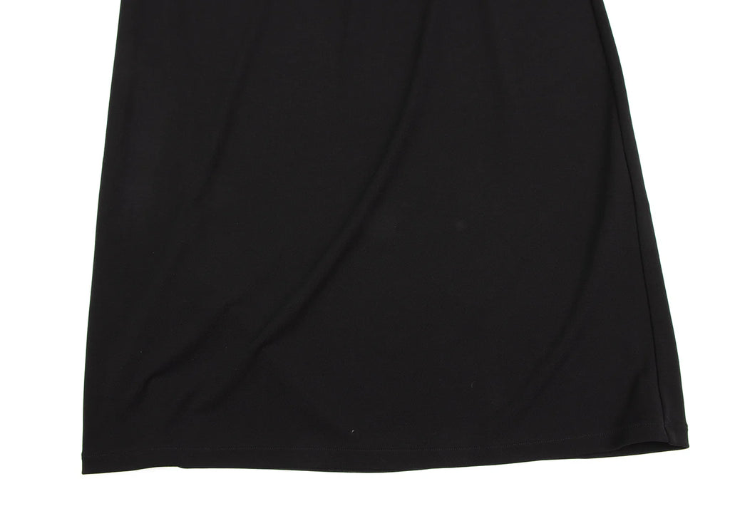 DKNY NEW YORK. ESSENTIALS Black Back Raglan V Neck Dress