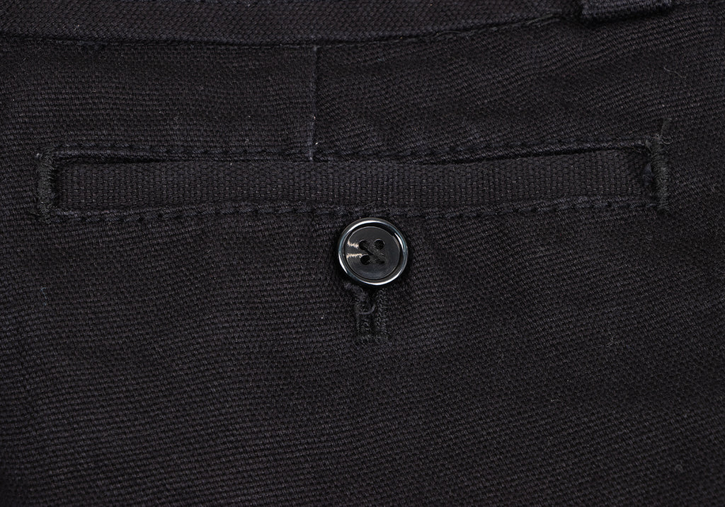 COMME des GARCONS Japan. TRICOT. Black Cotton Linen Canvas Wide Pants