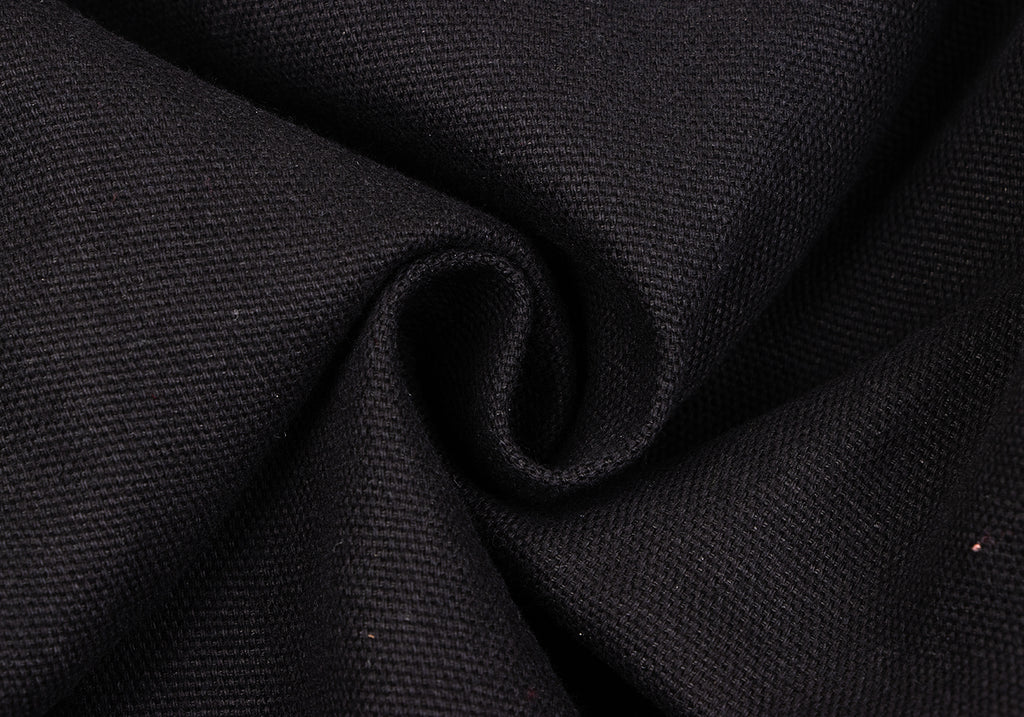 COMME des GARCONS Japan. TRICOT. Black Cotton Linen Canvas Wide Pants