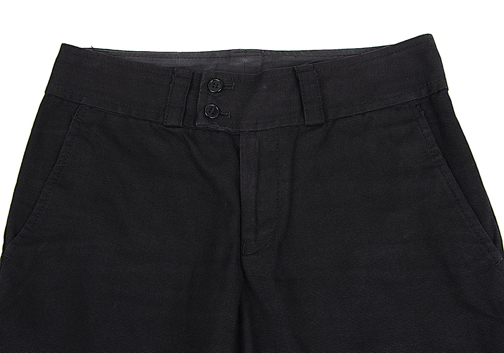 COMME des GARCONS Japan. TRICOT. Black Cotton Linen Canvas Wide Pants