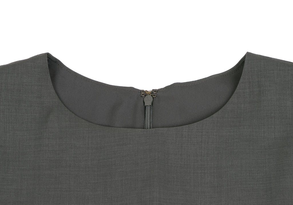 UNITED ARROWS JAPAN. closet story. Forest Green Sleeveless Belted Dress