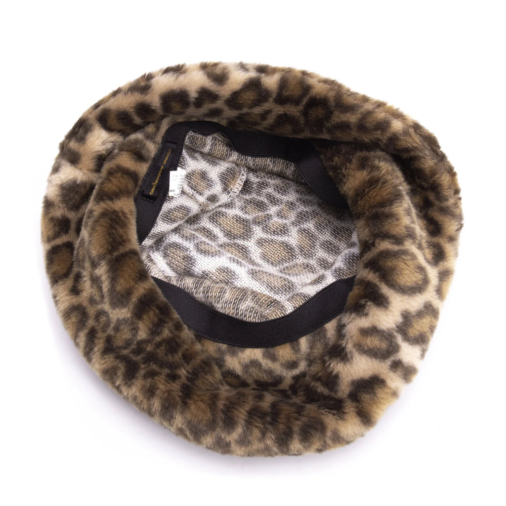 COMME des GARCONS JAPAN. Vintage Leopard Fur Fleece Hat