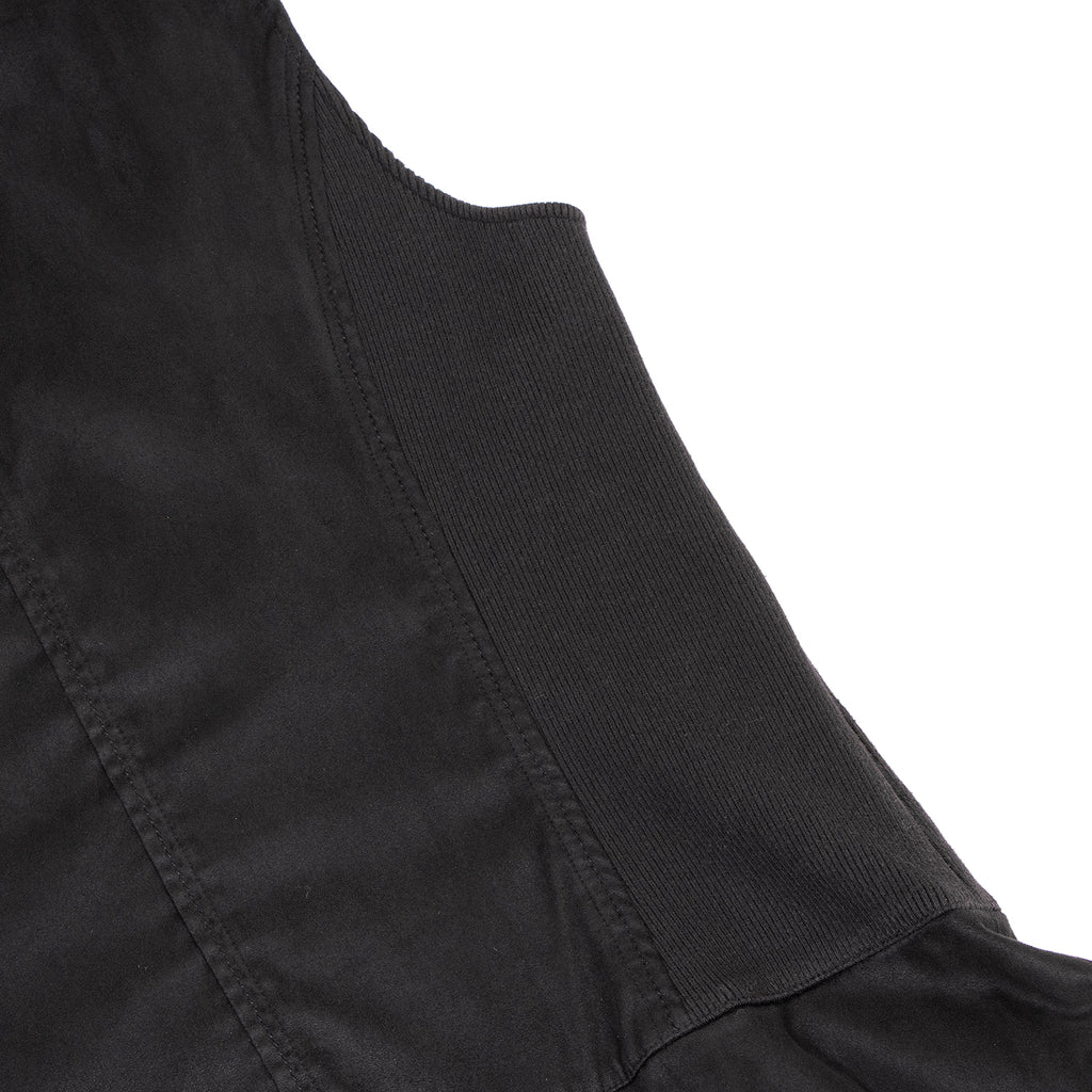 HIROKO KOSHINO HIROKO BIS JAPAN. Black Synthetic Suede Switching Zip Tunic/Mini Dress