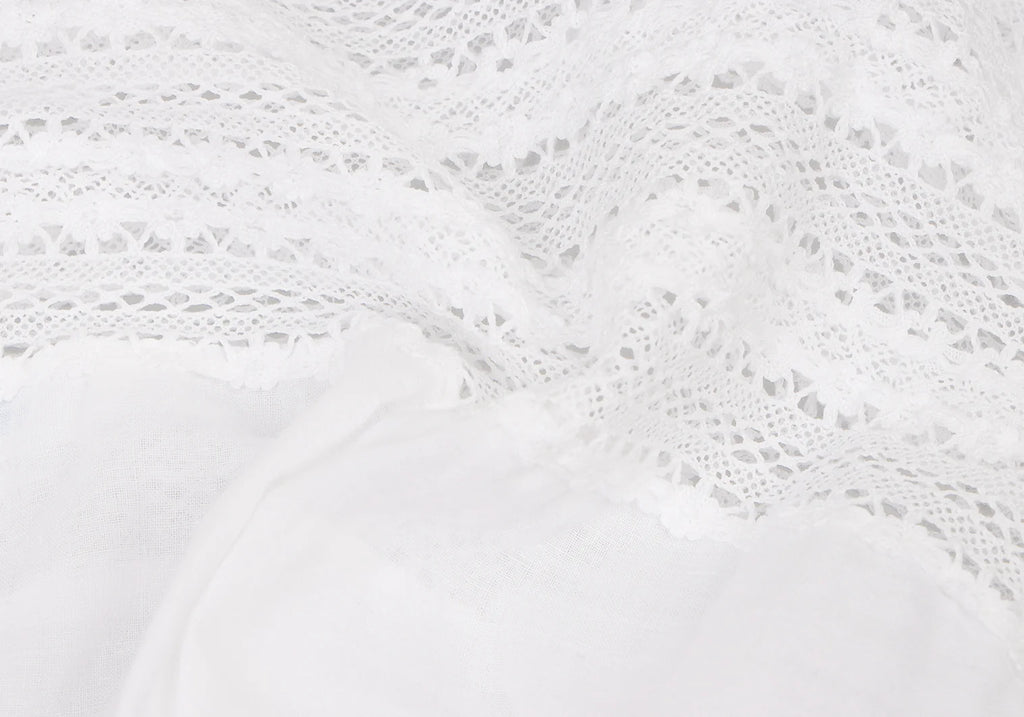 45rpm 45R JAPAN. White Lace Switching Cotton Camisole Top