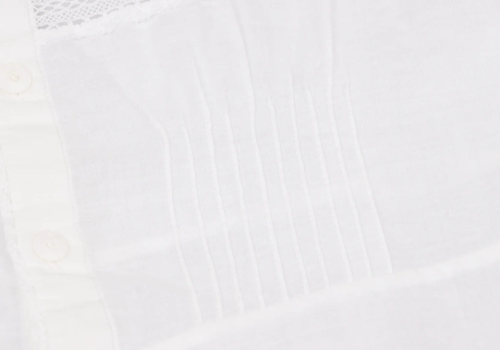 45rpm 45R JAPAN. White Lace Switching Cotton Camisole Top