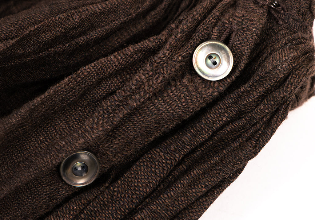 45RPM JAPAN. 45r. Brown Cotton Gather Skirt
