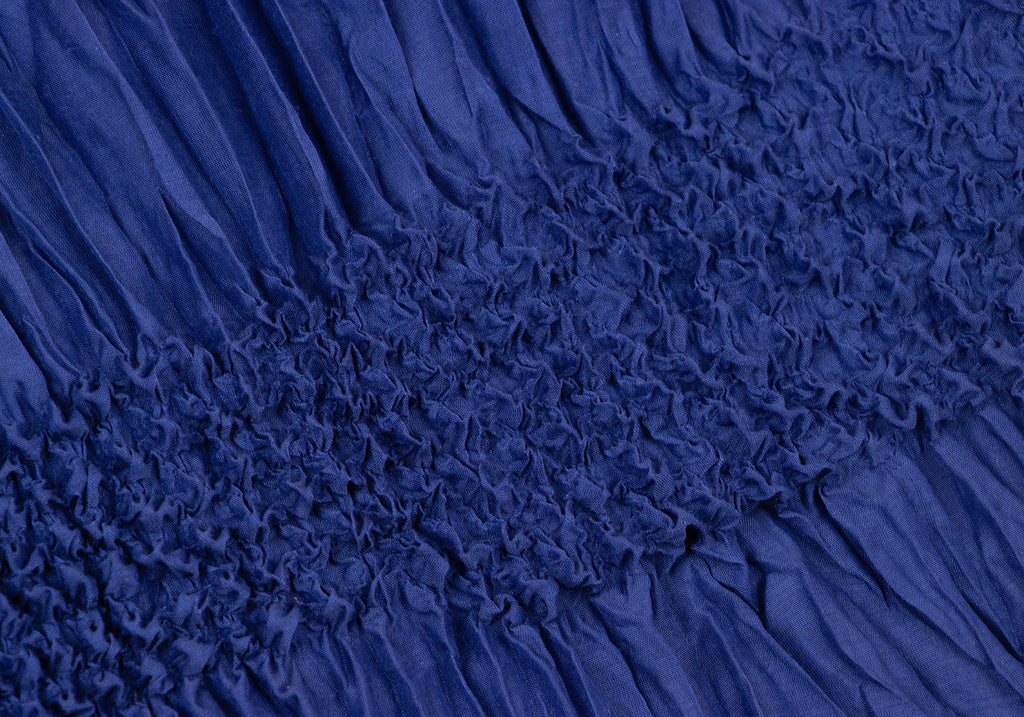 ISSEY MIYAKE JAPAN. me Line. Blue Wrinkle Pleats Skirt