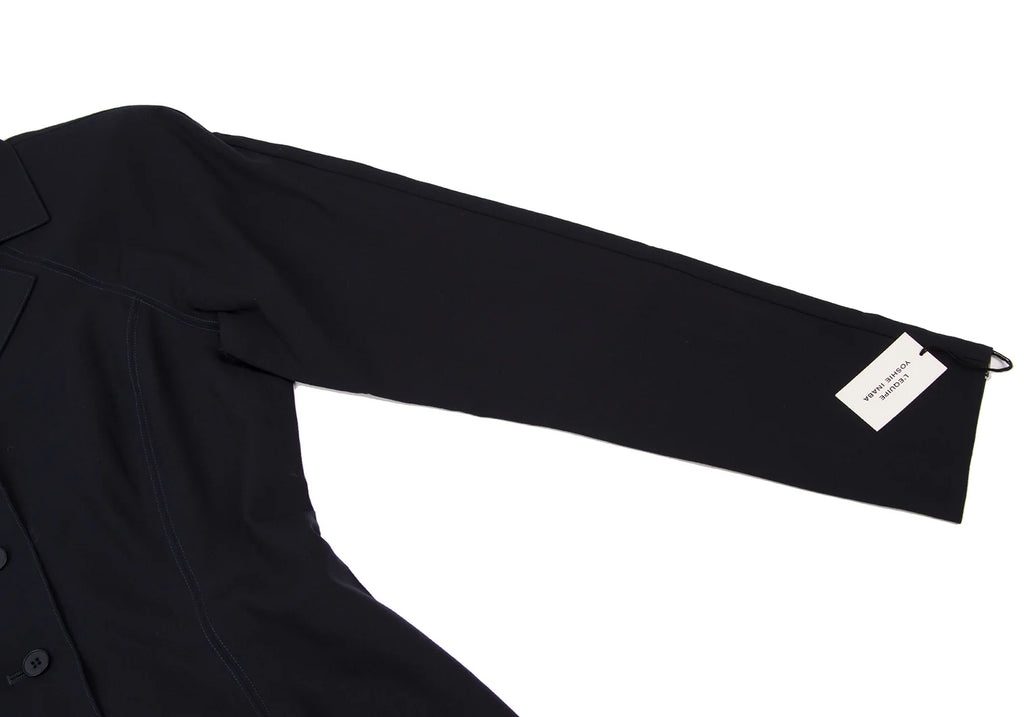 YOSHIE INABA L'EQUIPE JAPAN. NEW W/TAG. Navy Wool Long Jacket