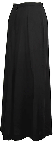 Miu Miu Italy. Black Polyester, Acetate, Nylon Front Zip Skirt