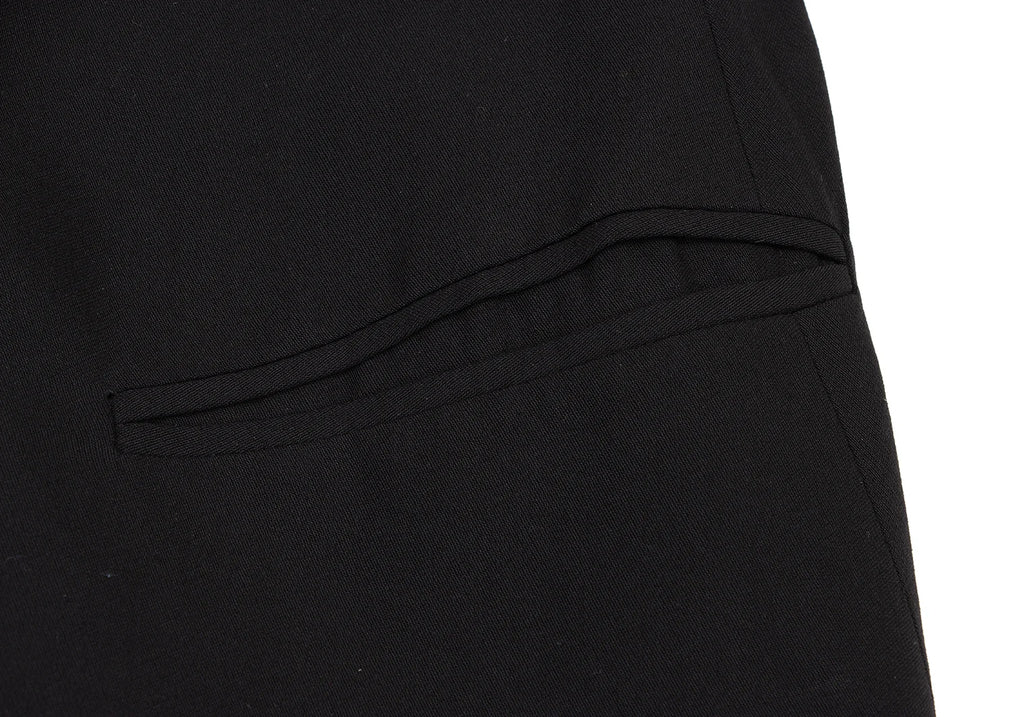 ANN DEMEULEMEESTER BELGIUM. Black Rayon Wool Switching Jacket