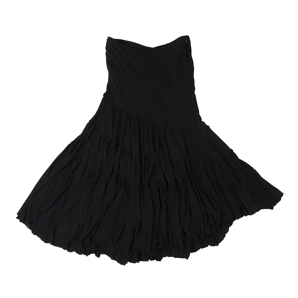 Jean Paul GAULTIER Paris. Spiral Gather Switching Black Skirt